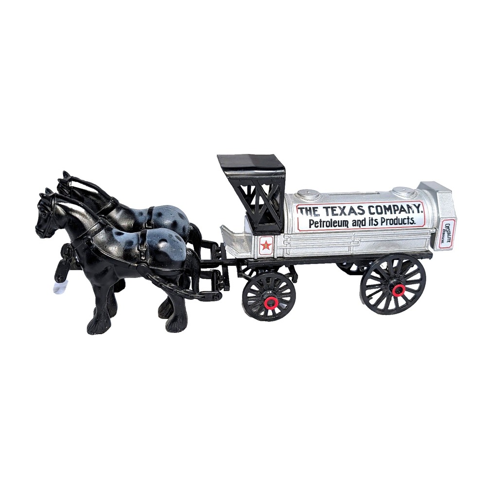 Texaco The Texas Company 1991 Edition Horse Drawn Tanker Die-cast Coin Bank ERTL